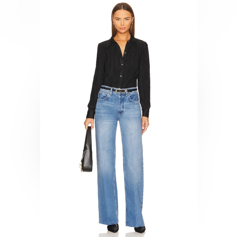 Anine Bing Hugh Jeans in Panama Blue - Picture 4 of 10
